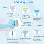 Baby Nail Clipper,Electric Baby Nail Trimmer,Toes Fingernails Care Trimmer with LED Light for Newborn,Kids and Adults(Blue) - Image 5